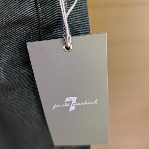 7 For All Mankind Metallic Black Jeans - Picture 7 of 8